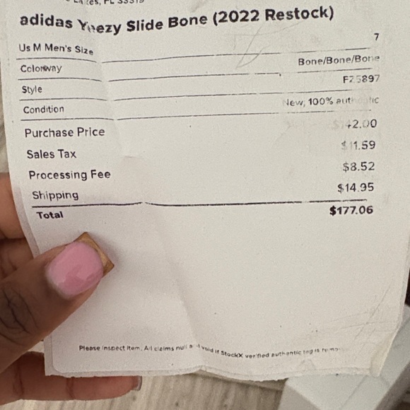 Adidas Yeezy slide bone 2022 restock in bone main image 4